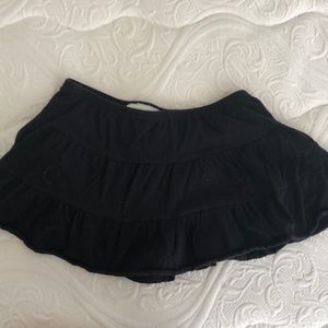 Black short skirt